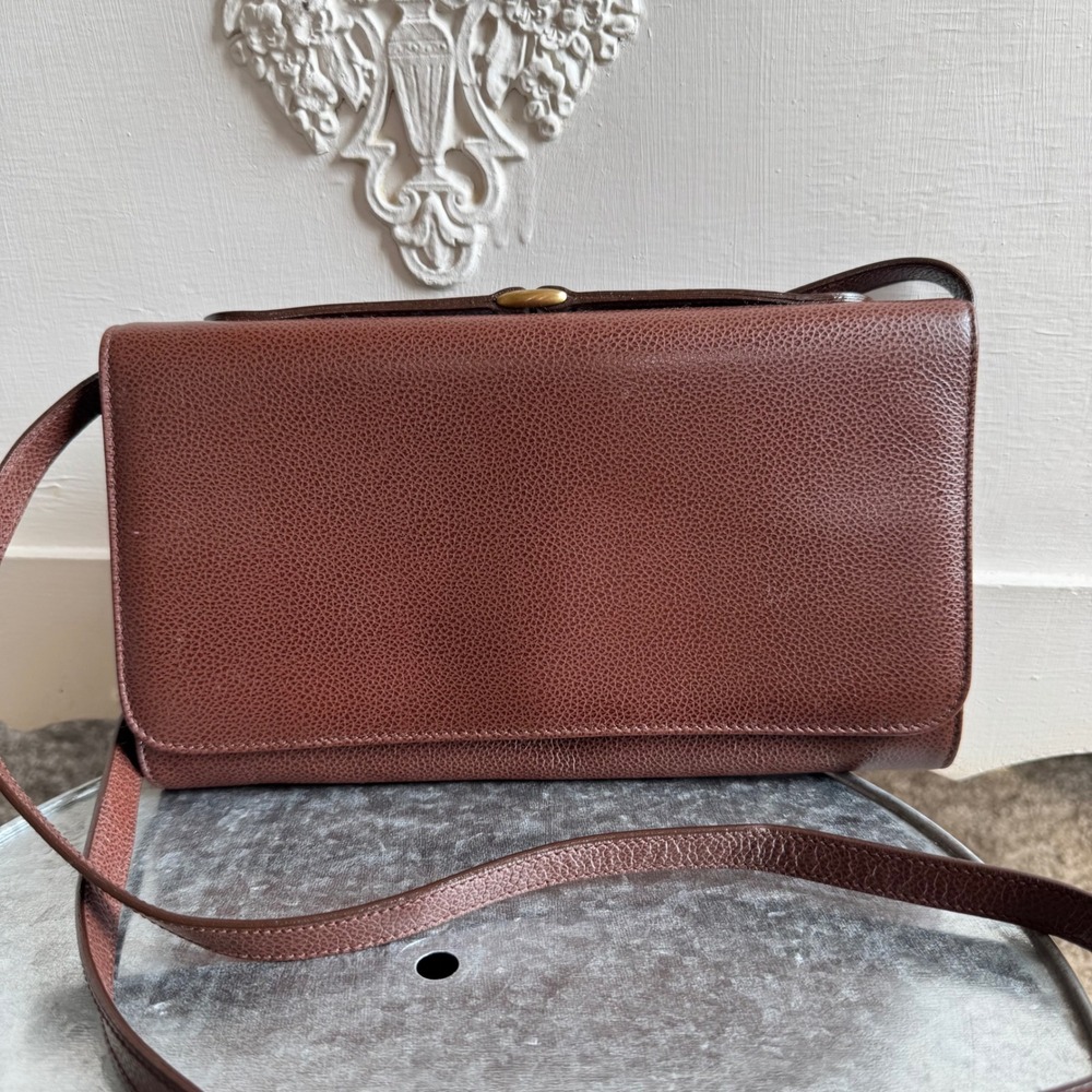 COACH Carnegie 1995 Vintage Full Grain Leather Crossbody Made in Italy Purse